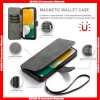  For iPhone DG.MING Retro Type Card Slots Magnetic Buckle Leather Case