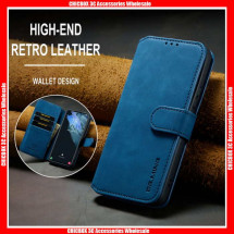 For Samsung S&N Series DG.MING Retro Type Card Slots Magnetic Buckle Leather Case