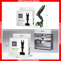 360 degree multifunctional rearview mirror mobile phone car holder,with retail package