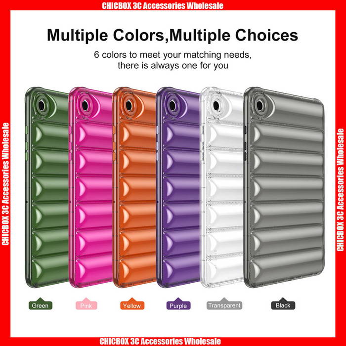 For iPad & Samsung Tab  Air Cushion Transparent Colors TPU Case,Opp Bag