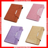 Universal Plain Color Magnetic Buckle Card Slots Folding Leather Wallet Case