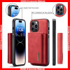 For iPhone DG. Ming M1 Leather Back Case with Magnetic Adsorbing Removable 3 Fold Wallet