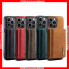 For iPhone DG. Ming M1 Leather Back Case with Magnetic Adsorbing Removable 3 Fold Wallet