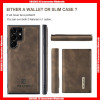 For Samsung S&N Series DG. Ming M1 Leather Back Case with Magnetic Adsorbing Removable 3 Fold Wallet