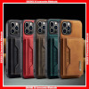 For iPhone DG.MING M2 Series Pure Color 3 Fold Movable Card Slot Wallet Bag with Magnetic Suction Leather Back Case