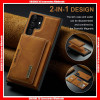 For Samsung S&N Series DG.MING M2 Series Pure Color 3 Fold Movable Card Slot Wallet Bag with Magnetic Suction Leather Back Case