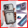 For Samsung Slide Card Slot Easy Take Card Out Electroplating Color TPU Case