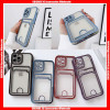 For Samsung Slide Card Slot Easy Take Card Out Electroplating Color TPU Case