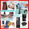 For iPhone Card Slots Magnetic Stander Photo Window Leather Back Case