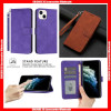 For Samsung A Pure Color Card Slots Magnetic Square Buckle Leather Wallet Case with Hand Strap