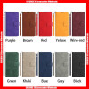 For Samsung A Pure Color Card Slots Magnetic Square Buckle Leather Wallet Case with Hand Strap