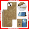 For Samsung S&N Pure Brushed Color Card Slots Magnetic Buckle Leather Wallet Case with Hand Strap