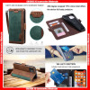 For Samsung A Vintage Splicing Card Slots Photo Window Leather Wallet Case with Hand Strap