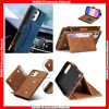 For Samsung A Zipper Wallet Card Slots Leather Case With Card Slots Magnetic Adsorbing Back Bag And Hand Strap