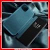 For iPhone Ultrathin Pure Color Smart View Flip Magnetic Leather Wallet Case